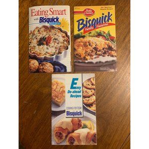 Betty Crocker Bisquick 3 Vintage Cookbooks